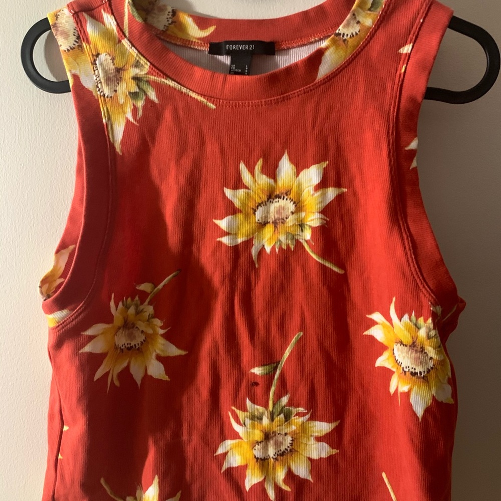 Forever 21 Flower Tank Top